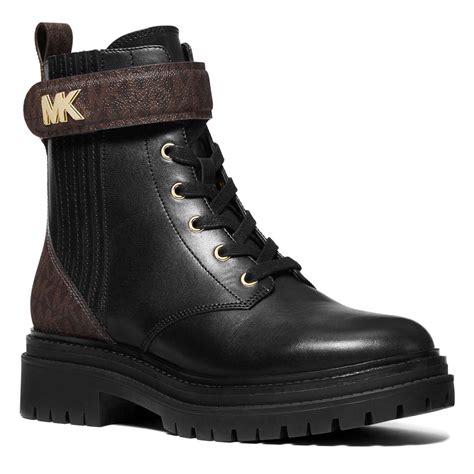 michael kors stark ankle boots|Michael Kors adjustable buckle boots.